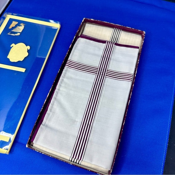 Vintage Christian DIOR & Chaps Ralph Lauren Cotton Handkerchiefs - Picture 8 of 10